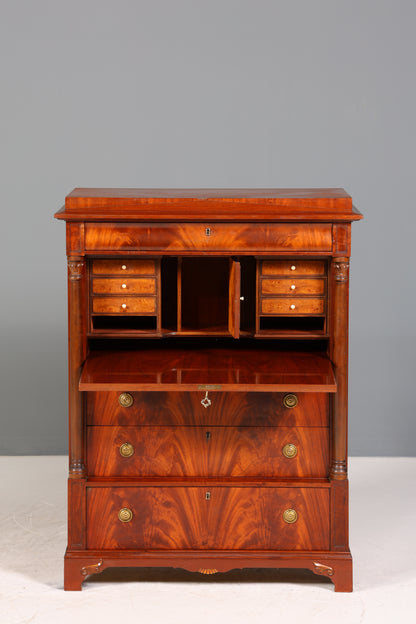 Stilvoller Original Biedermeier Sekretär um 1860 Englisch Kommode Antik Bürokommode