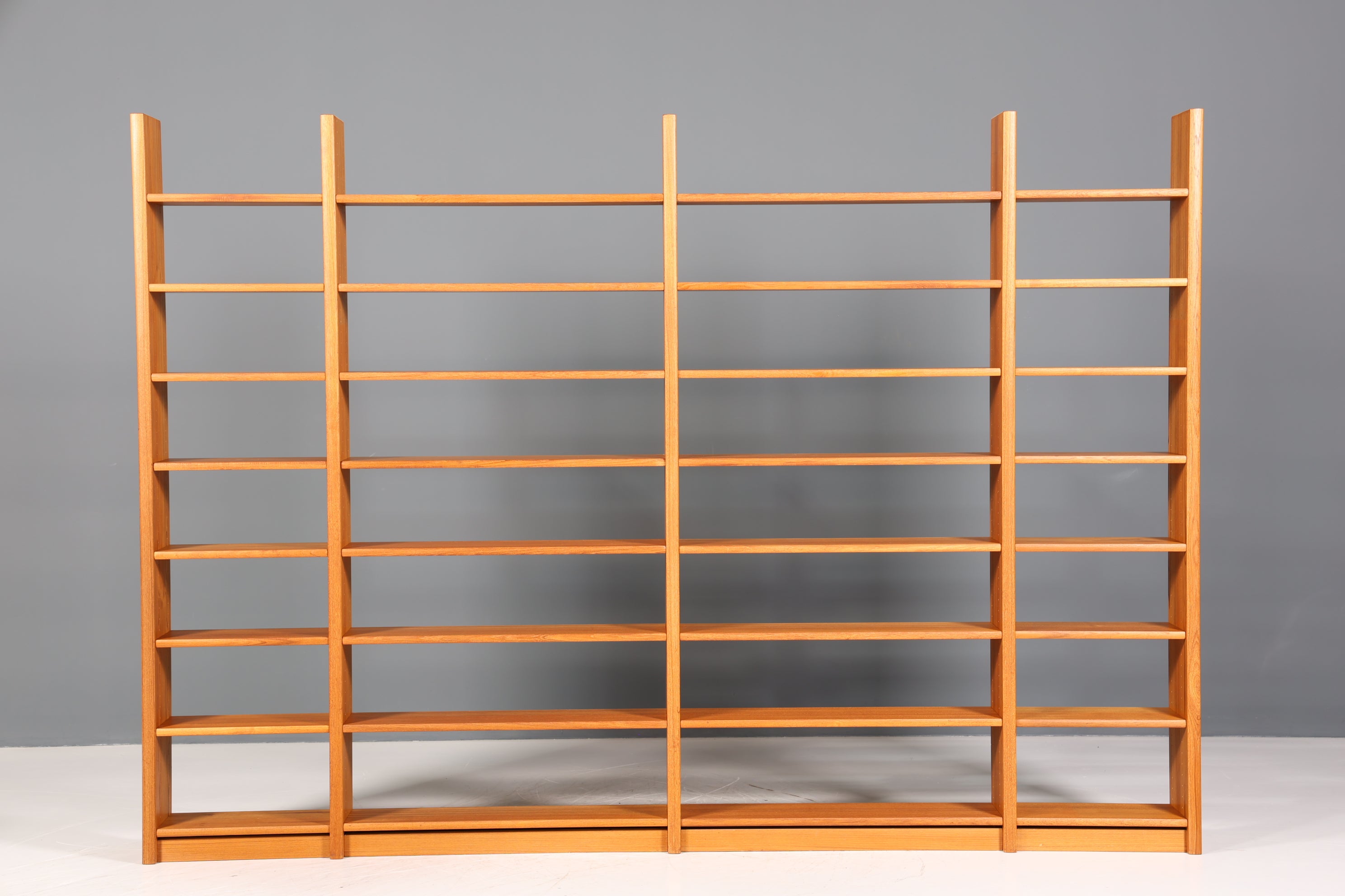 Seltenes XXL Mid Century Regal Danish Design Teak Vintage Bücherregal Schrank Buchablage 60s Bookshelf Bibliothek