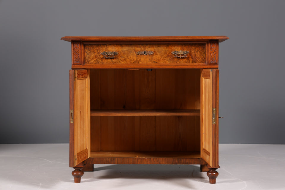 Edler Gründerzeit Schrank Nussbaum Sekretär Louis Philippe Kommode um 1880