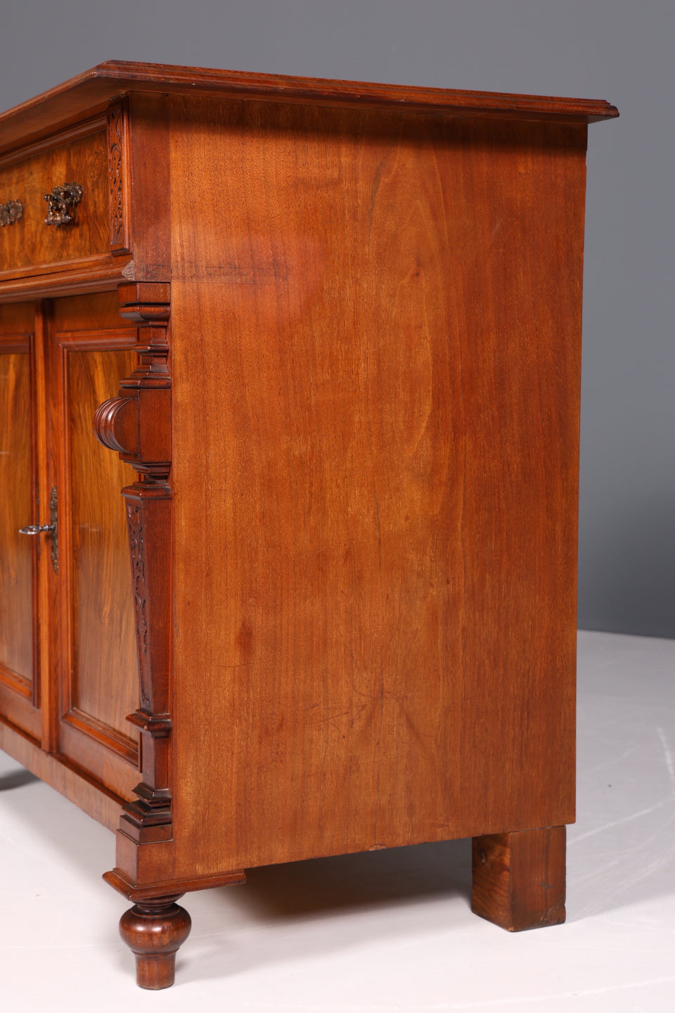 Edler Gründerzeit Schrank Nussbaum Sekretär Louis Philippe Kommode um 1880