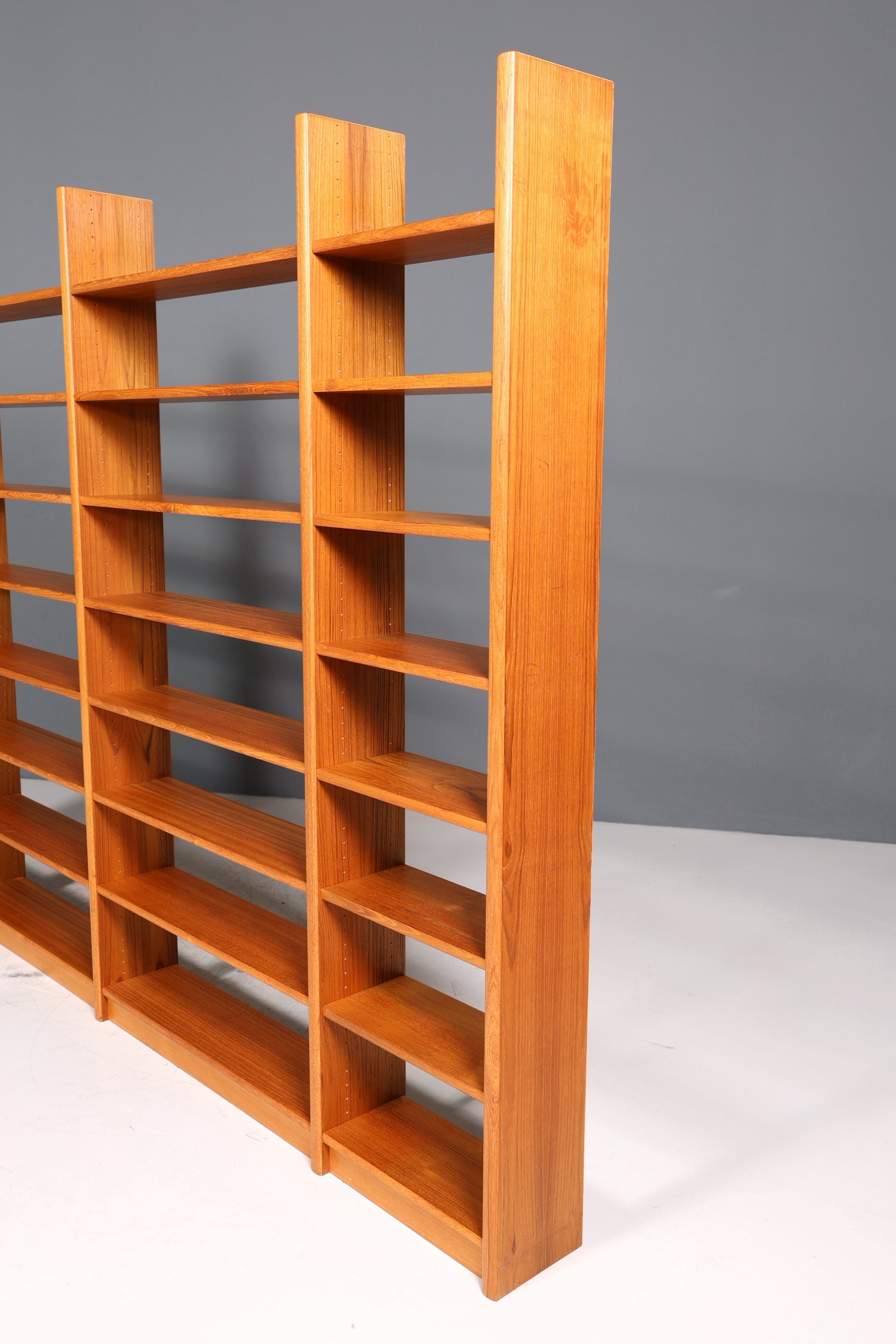 Seltenes XXL Mid Century Regal Danish Design Teak Vintage Bücherregal Schrank Buchablage 60s Bookshelf Bibliothek