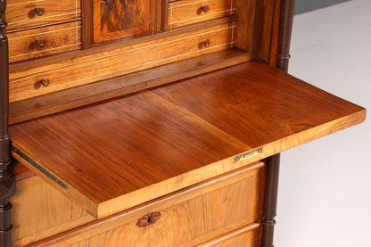 Stilvoller Gründerzeit Sekretär Vertiko Jugendstil Highboard Louis Philippe Kommode um 1880