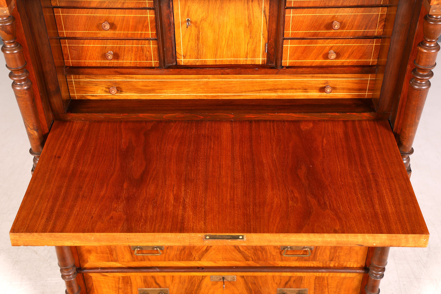 G782 Finish Wunderschöner Gründerzeit Sekretär Kommode Jugendstil Schubladenkommode Antik Vertiko (Kopie)
