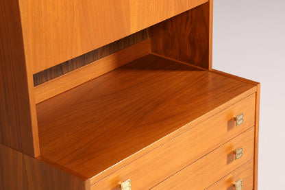 Wunderschönes Mid Century Regal Teak Holz Danish Design Bar Schrank Retro Kommode Bücherregal 60s