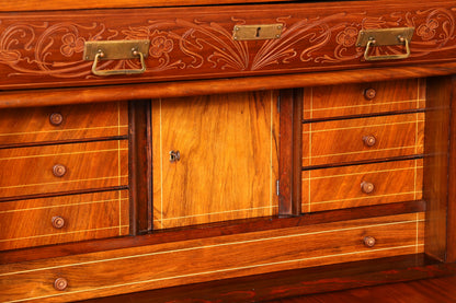 G782 Finish Wunderschöner Gründerzeit Sekretär Kommode Jugendstil Schubladenkommode Antik Vertiko (Kopie)