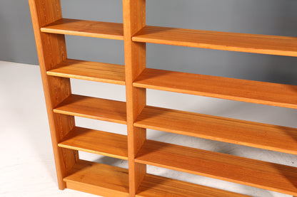 Seltenes XXL Mid Century Regal Danish Design Teak Vintage Bücherregal Schrank Buchablage 60s Bookshelf Bibliothek
