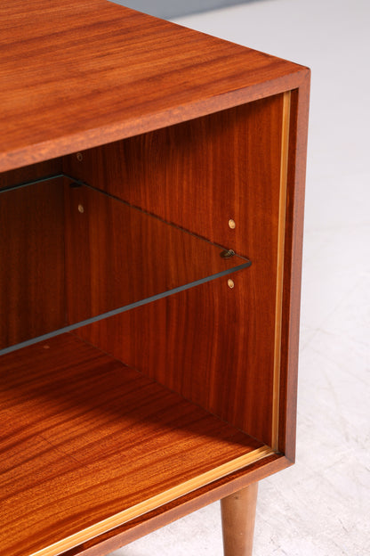 Traumhafte Mid Century Vitrine Vintage Schrank Retro Glas Regal Bücherregal