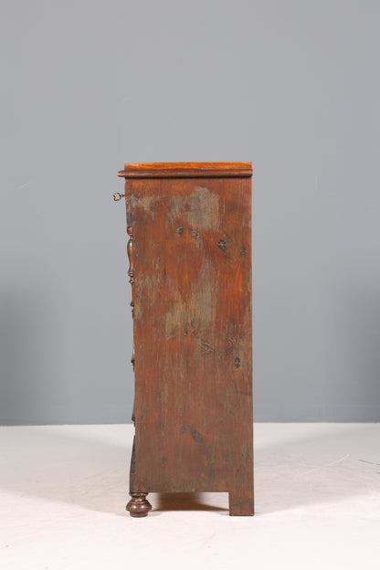 Traumhaftes Gründerzeit Vertiko Jugendstil Schrank Antik Highboard Kommode Schubladenkommode