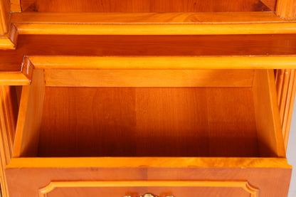 Wunderschöne Englische Vitrine Bücherschrank Buffet Antik Stil Englisch Eibe Glasvitrine Bibliothek