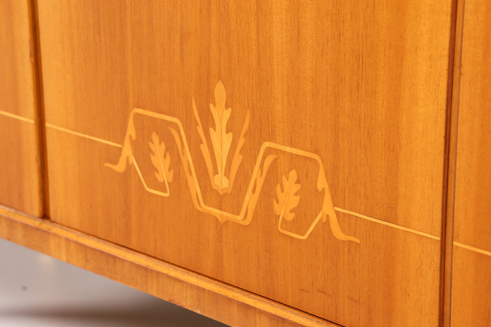 Traumhafter Skandinavischer Schrank echt Holz Sideboard Mid Century Büro Kommode