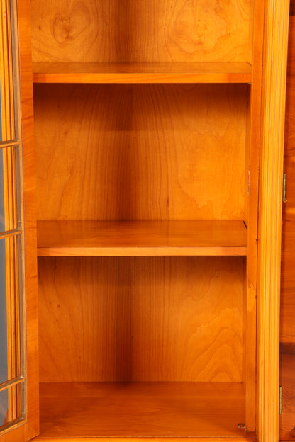 Wunderschöne Englische Vitrine Bücherschrank Buffet Antik Stil Englisch Eibe Glasvitrine Bibliothek