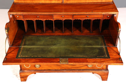 G785 Finish Wunderschöne Englische Vitrine Bibliothek Sekretär echt Holz Antik Schrank Regal (Kopie)