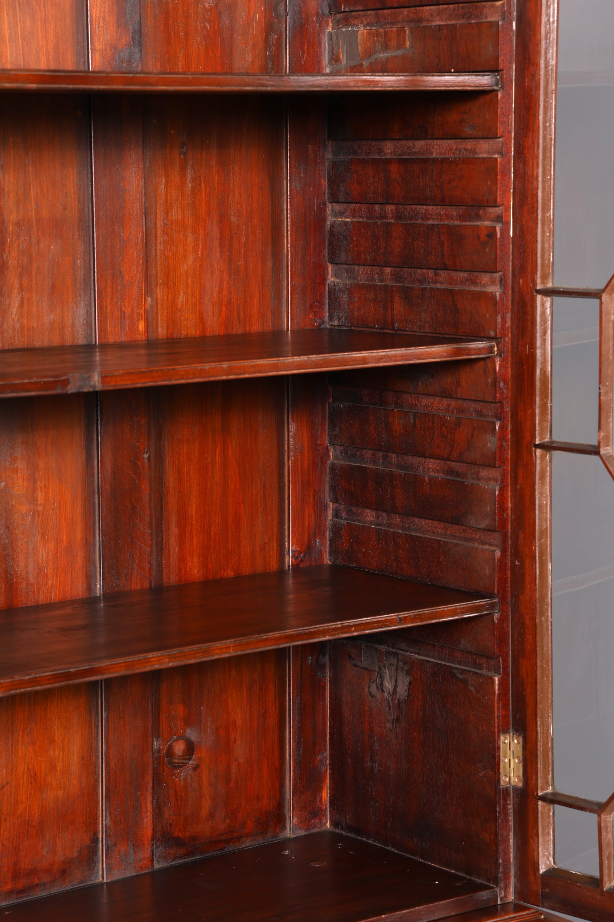 G785 Finish Wunderschöne Englische Vitrine Bibliothek Sekretär echt Holz Antik Schrank Regal (Kopie)