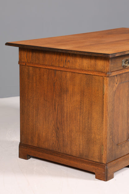 Beautiful Art Nouveau Desk Oak Wood Desk Antique Office Table Office Desk