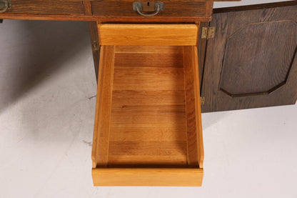 Beautiful Art Nouveau Desk Oak Wood Desk Antique Office Table Office Desk