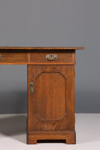 Beautiful Art Nouveau Desk Oak Wood Desk Antique Office Table Office Desk