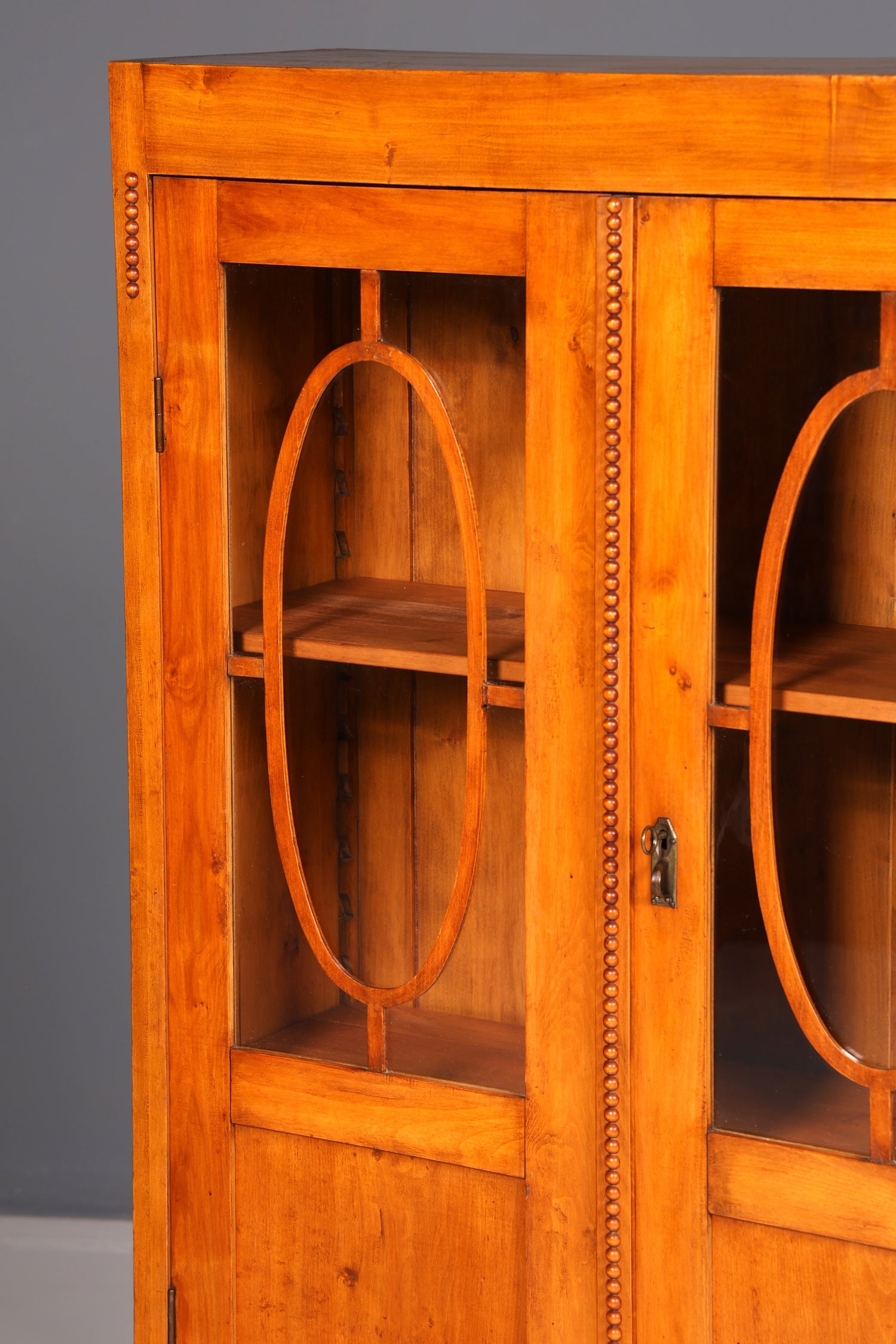 Traumhafte Jugendstil Vitrine Eiche Bücherschrank Glasvitrine Geschirrschrank Schrank