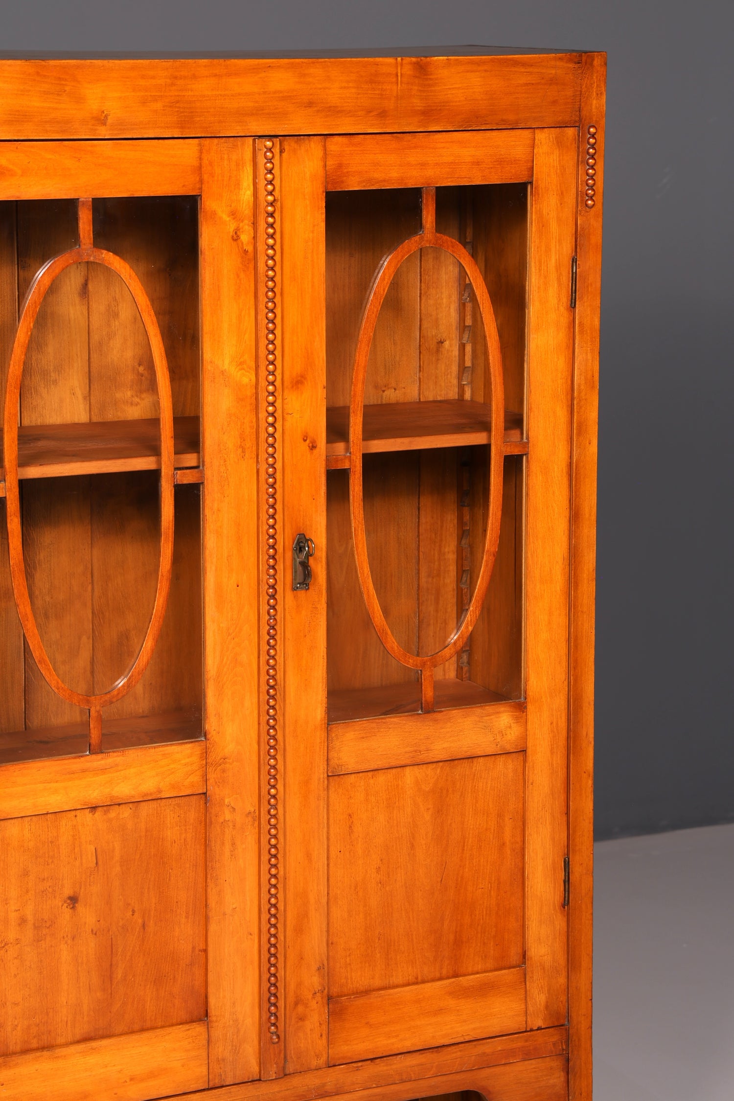 Traumhafte Jugendstil Vitrine Eiche Bücherschrank Glasvitrine Geschirrschrank Schrank