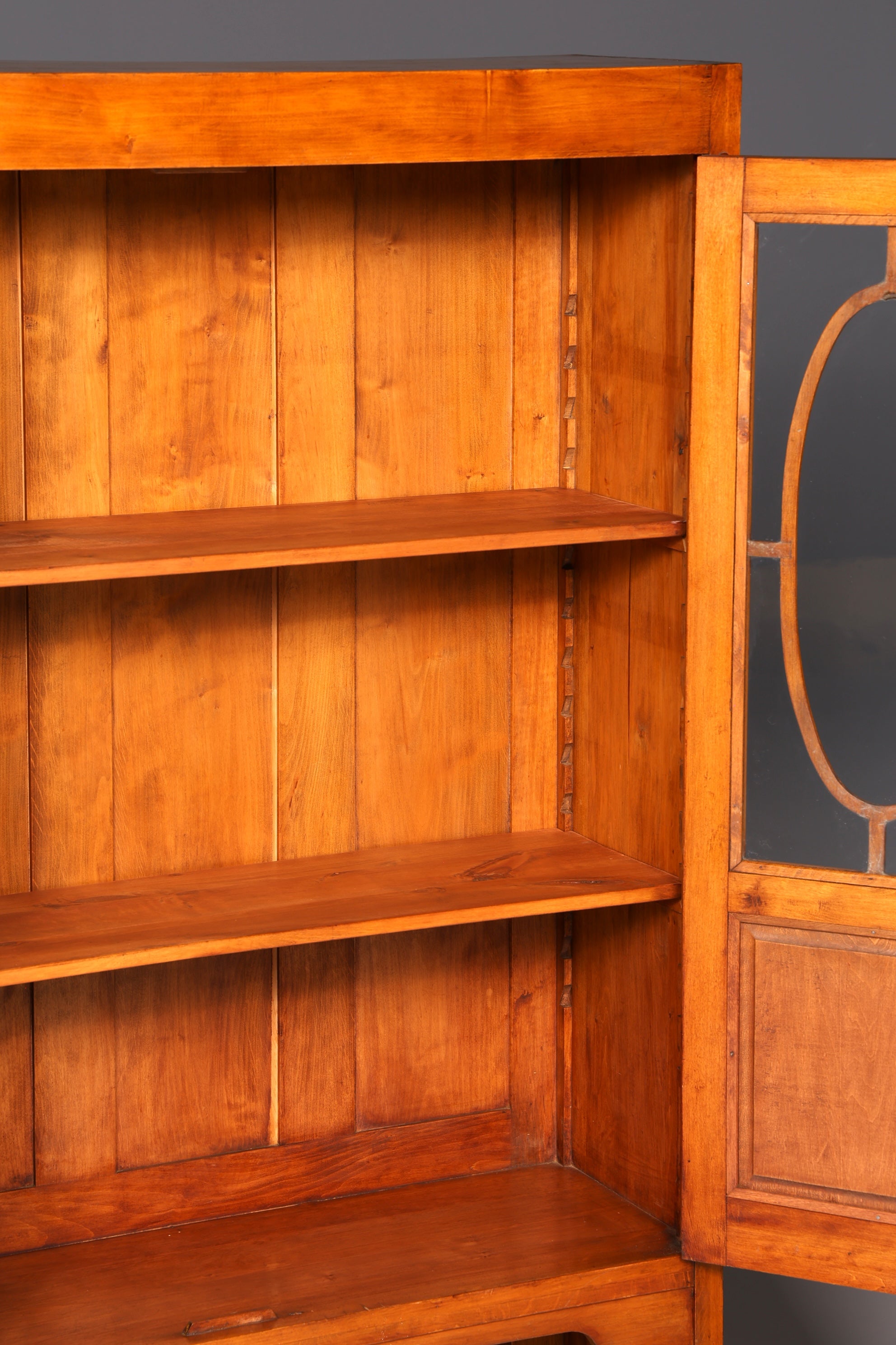 Traumhafte Jugendstil Vitrine Eiche Bücherschrank Glasvitrine Geschirrschrank Schrank