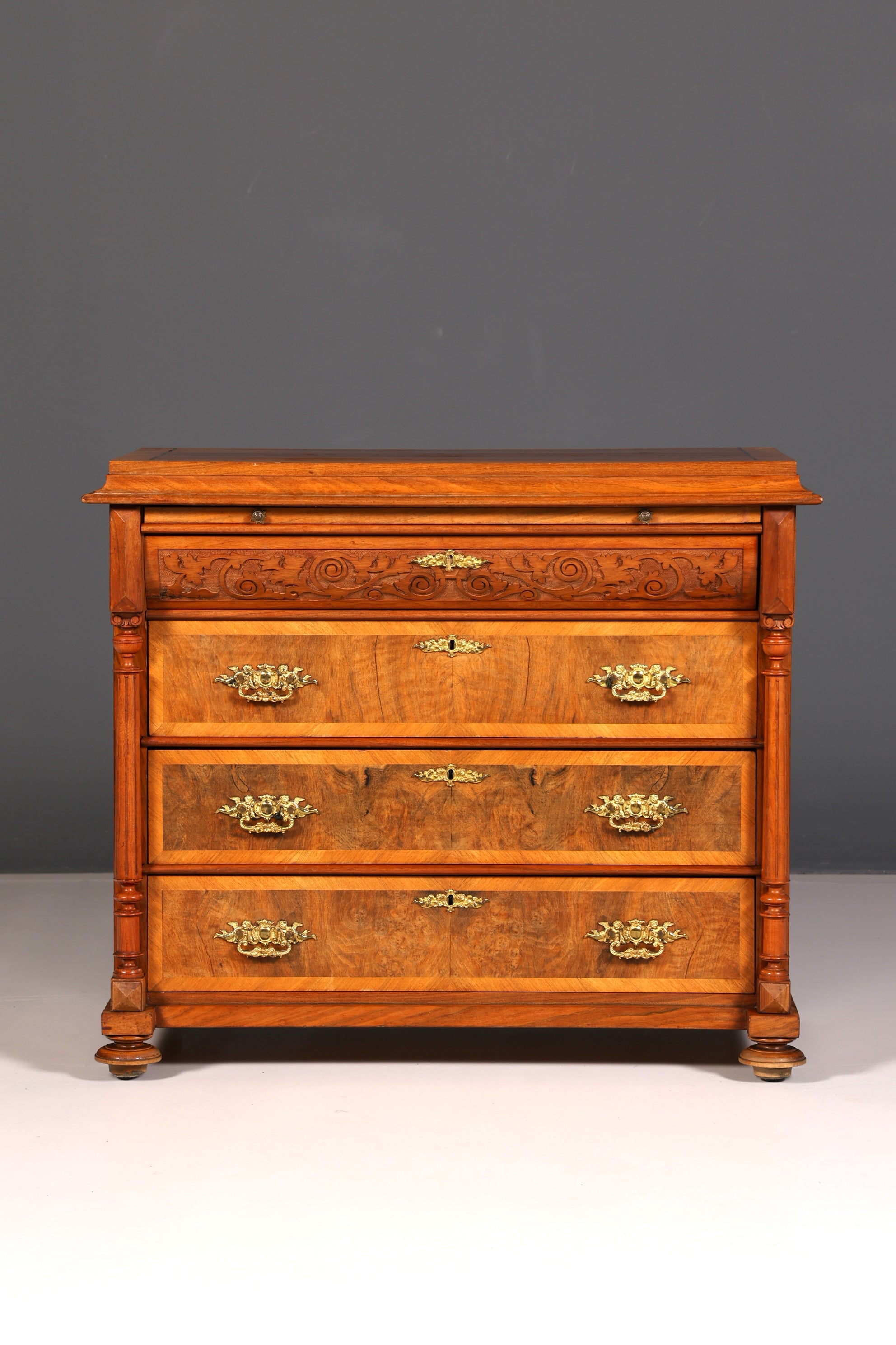 Wunderschöne Gründerzeit Kommode Jugendstil Antik Sideboard Schubladenkommode Wäschekommode Massivholz
