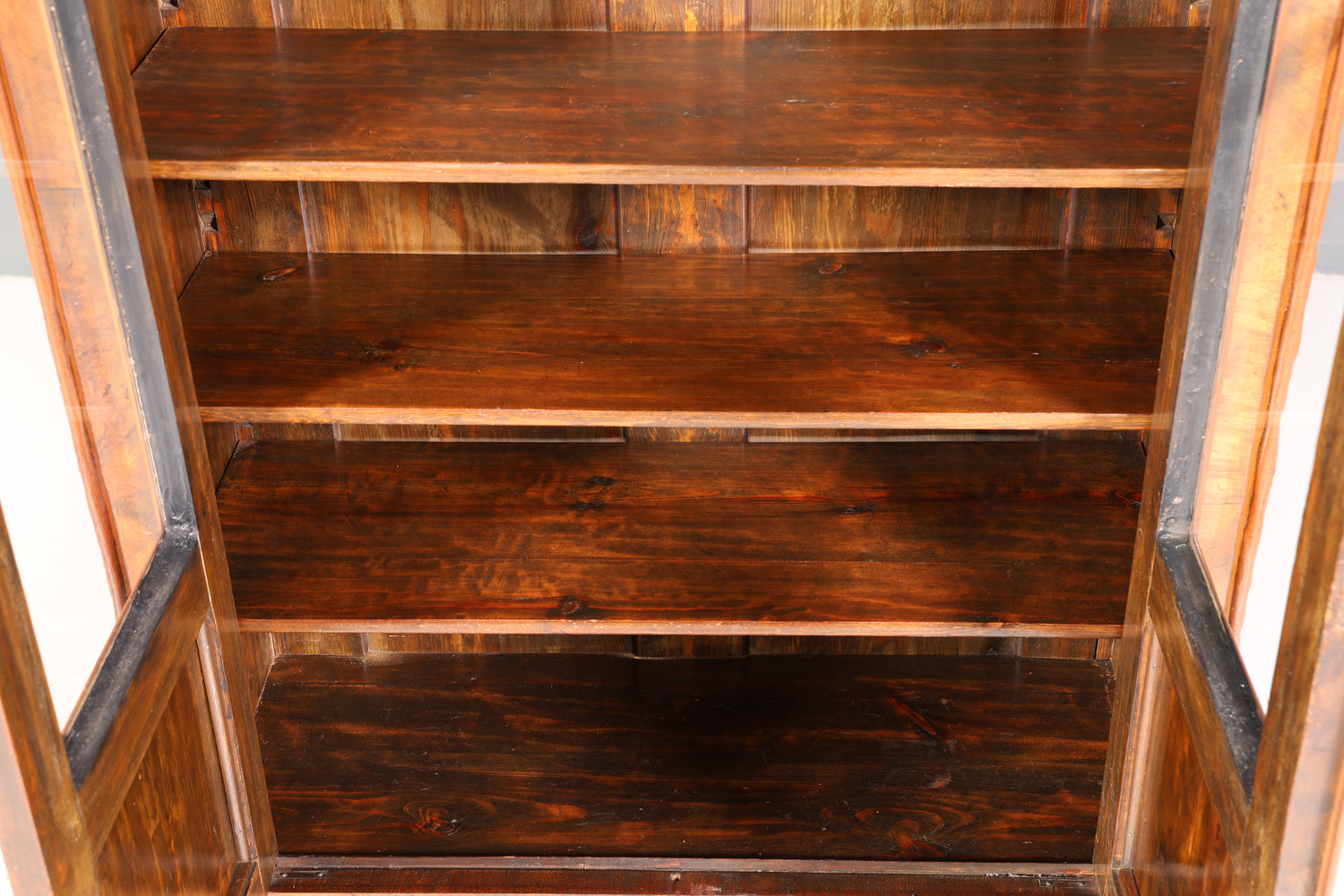Traumhafte Louis Philippe Vitrine Antik Biedermeier Schrank echt Holz um 1880 Geschirrschrank