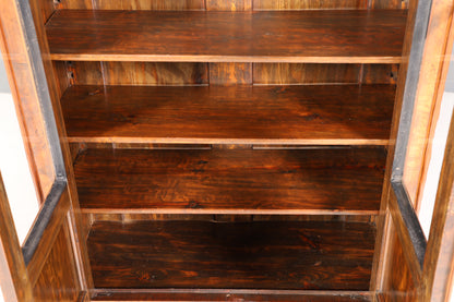 Traumhafte Louis Philippe Vitrine Antik Biedermeier Schrank echt Holz um 1880 Geschirrschrank