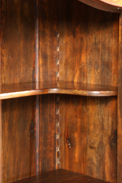 Traumhafte Louis Philippe Vitrine Antik Biedermeier Schrank echt Holz um 1880 Geschirrschrank