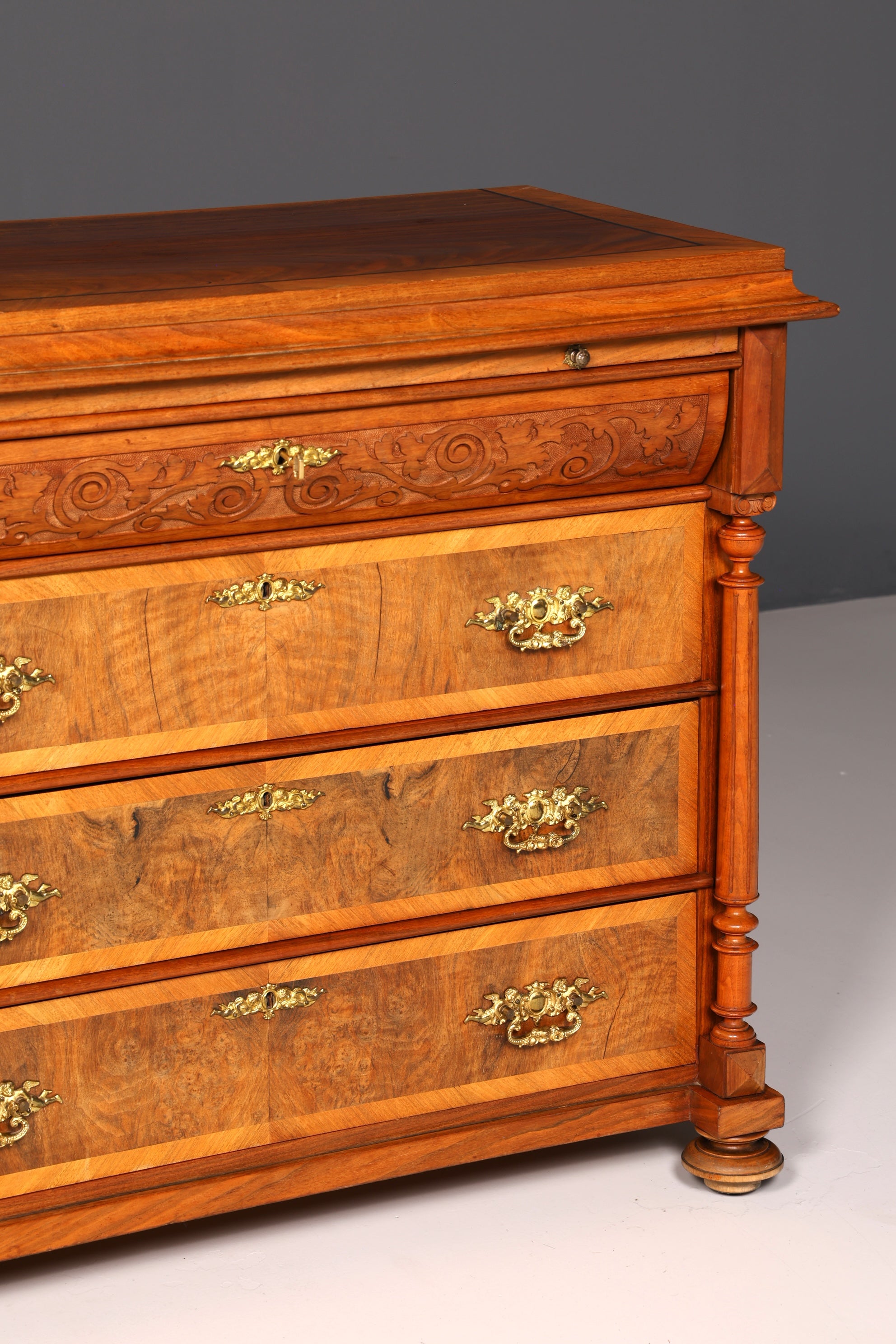 Wunderschöne Gründerzeit Kommode Jugendstil Antik Sideboard Schubladenkommode Wäschekommode Massivholz