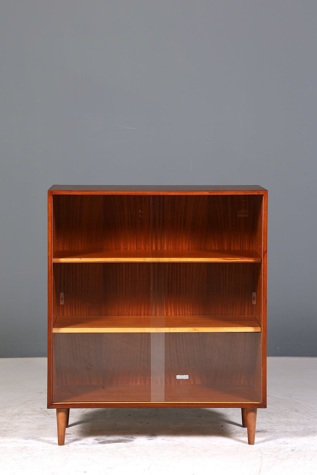 Wunderschöne Mid Century Vitrine Vintage Schrank Glas Regal Bücherregal Retro Regal