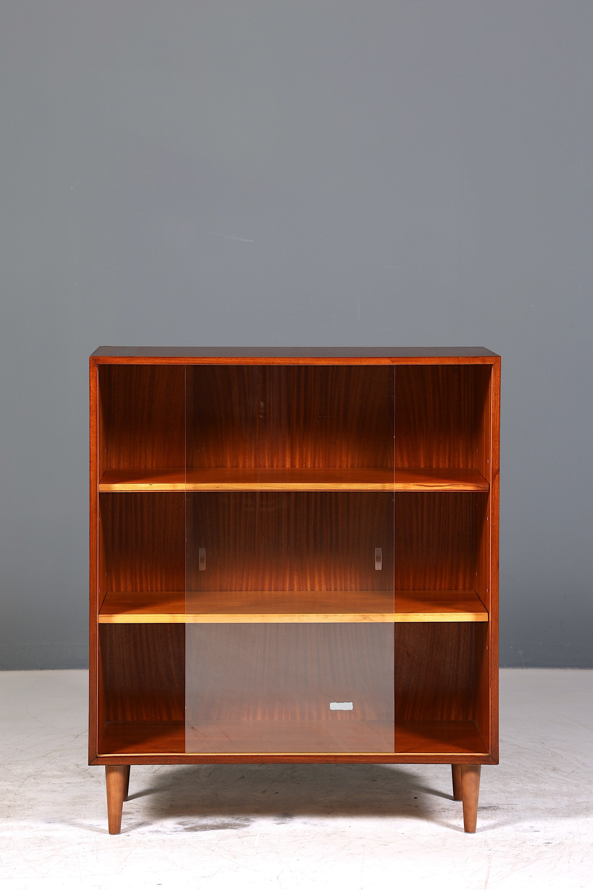 Wunderschöne Mid Century Vitrine Vintage Schrank Glas Regal Bücherregal Retro Regal