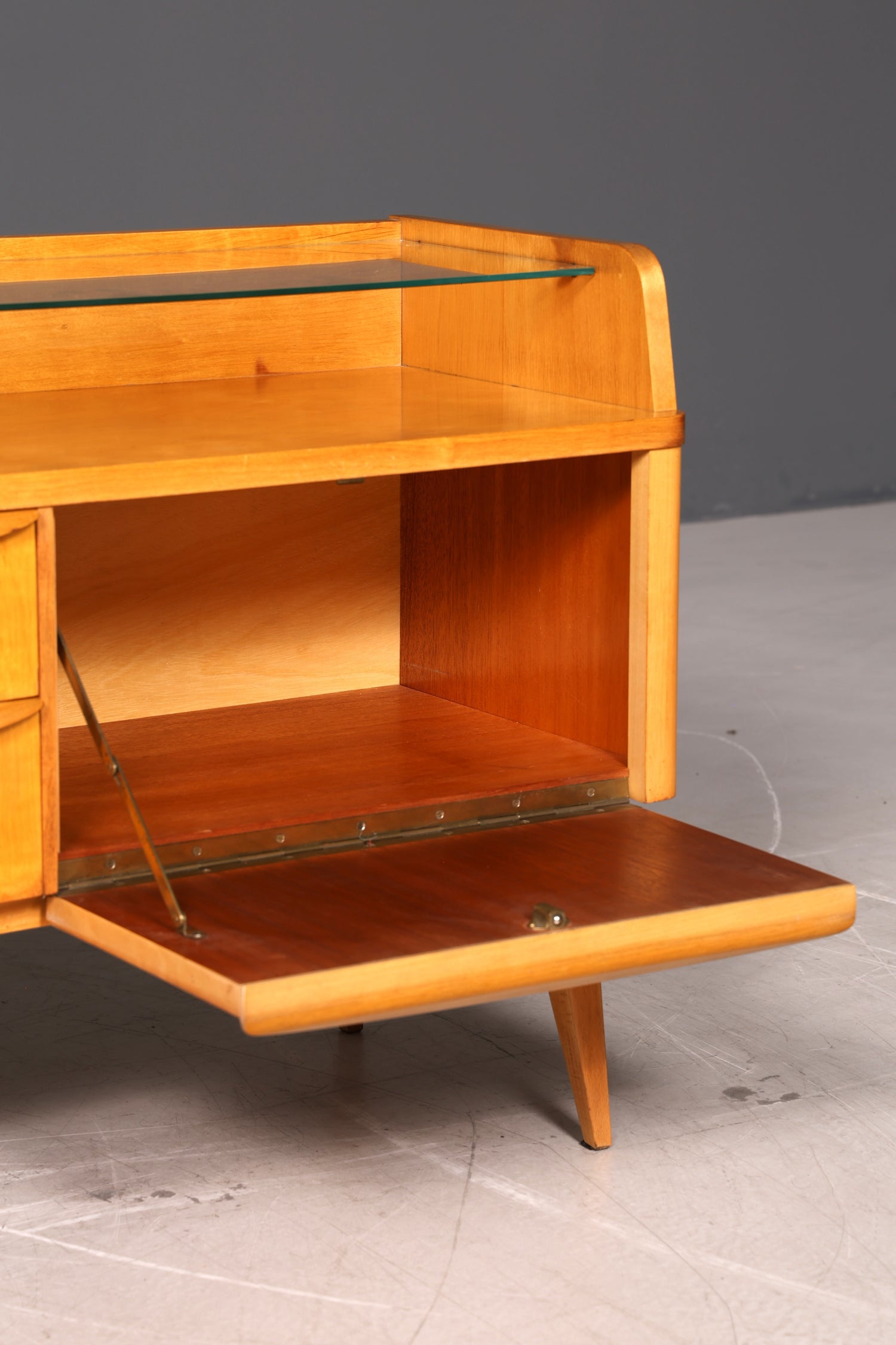 Original Hellerau Schrank Franz Ehrlich Mid Century Sideboard Lowboard DDR Design