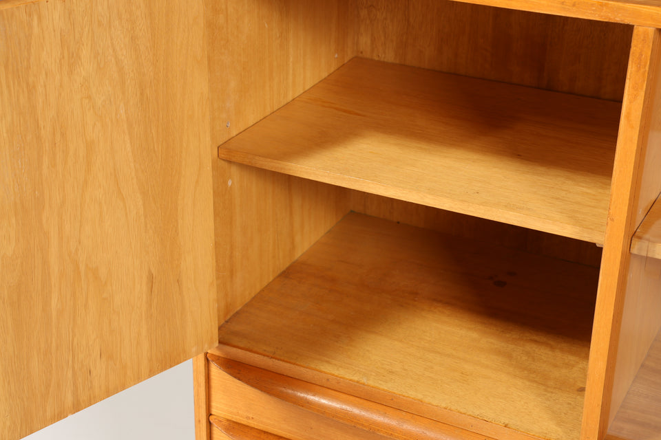 Original Hellerau Mid Century Vitrine Schrank Franz Ehrlich 602 Kommode Bücherregal