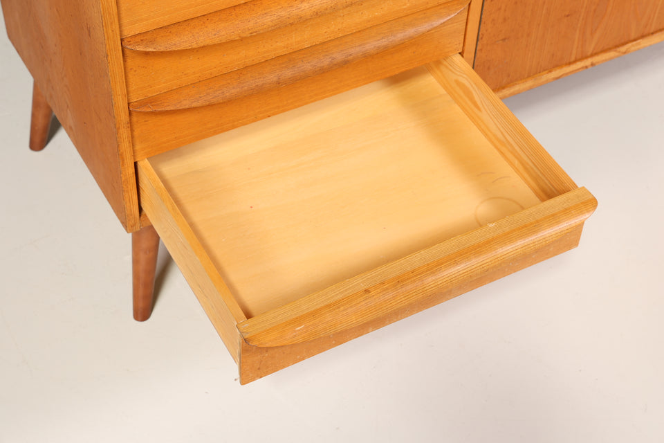 Original Hellerau Mid Century Vitrine Schrank Franz Ehrlich 602 Kommode Bücherregal