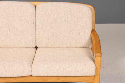 Wunderschönes Original Dyrlund Sofa Mid Century Couch echt Holz 2- Sitzer Canapé