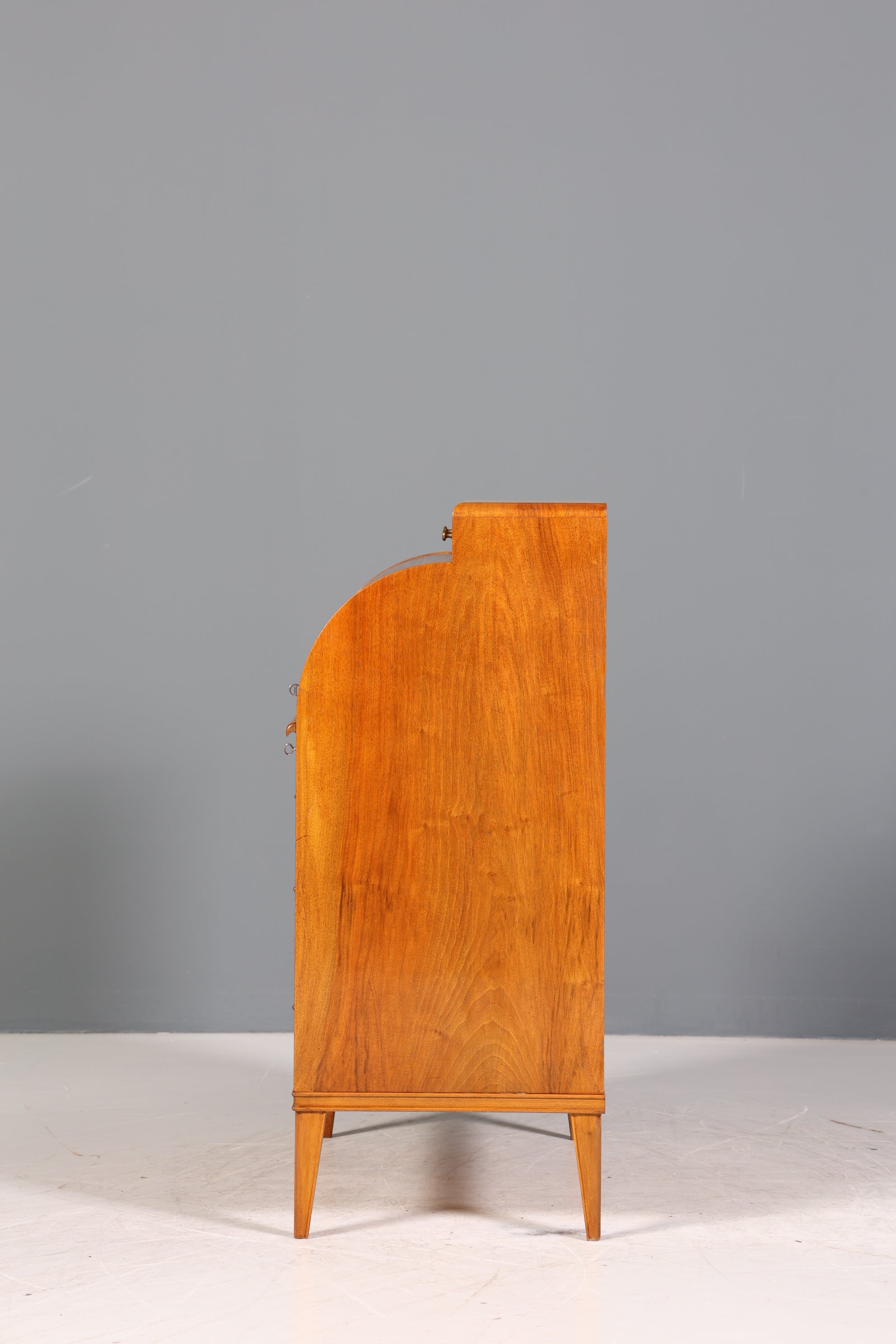 Traumhafter Mid Century Rollladen Sekretär echt Holz Büro Schrank Vintage Schreibkommode