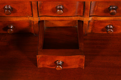 Wunderschöner Englischer Davenport Schreibtisch Desk Sekretär Lederauflage Kommode Antik Vintage