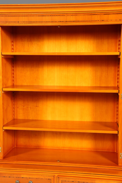 Stilvolle Englische Vitrine Bücherschrank Buffet Antik Stil Englisch Eibe Glasvitrine Bibliothek