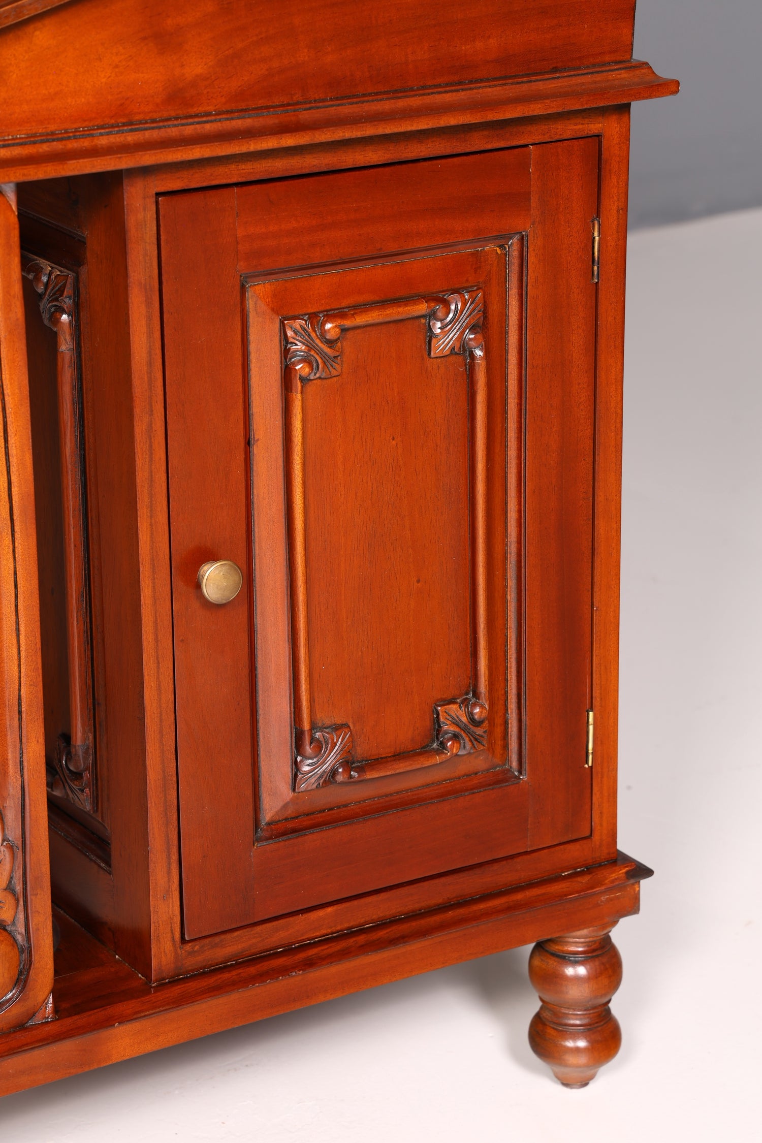 Wunderschöner Englischer Davenport Schreibtisch Desk Sekretär Lederauflage Kommode Antik Vintage
