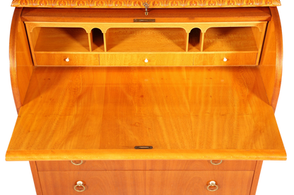 Traumhafter Rollladen Sekretär um 1930 Büro Kommode echt Holz Barock Stil Schreibtisch Bürokommode