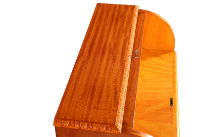 Traumhafter Rollladen Sekretär um 1930 Büro Kommode echt Holz Barock Stil Schreibtisch Bürokommode