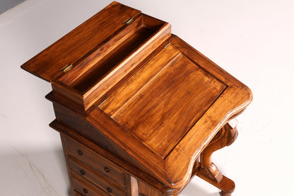 Wunderschöner Englischer Davenport Schreibtisch Desk Sekretär Schreibkommode Viktiorianischen Stil Kommode Antik Vintage