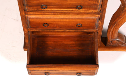 Wunderschöner Englischer Davenport Schreibtisch Desk Sekretär Schreibkommode Viktiorianischen Stil Kommode Antik Vintage