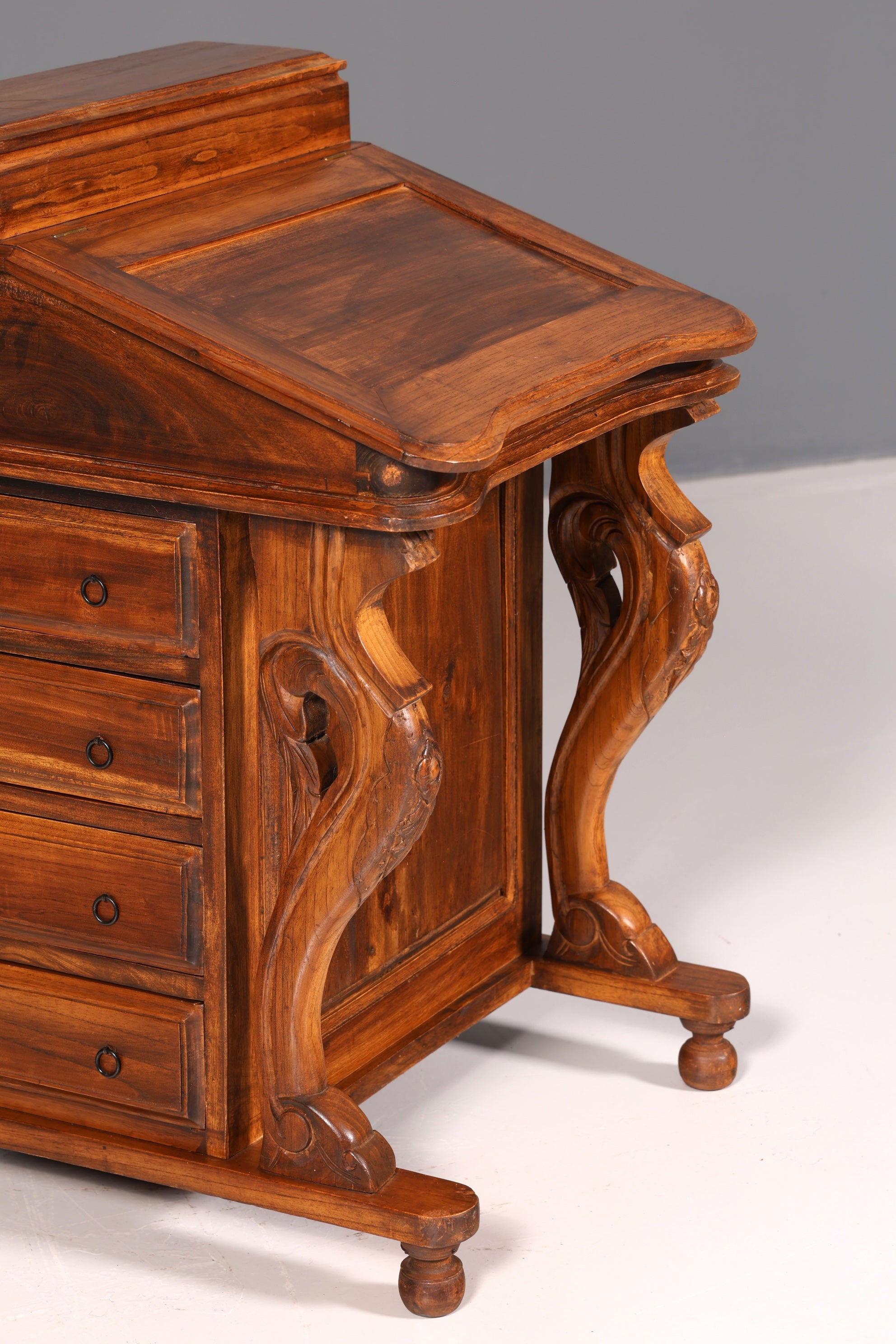 Wunderschöner Englischer Davenport Schreibtisch Desk Sekretär Schreibkommode Viktiorianischen Stil Kommode Antik Vintage