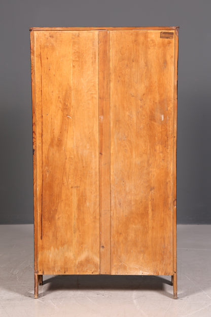 G800 Finish Traumhafte Jugendstil Vitrine Antike Holz Bücherschrank Eiche Antik Schrank Geschirrschrank (Kopie)