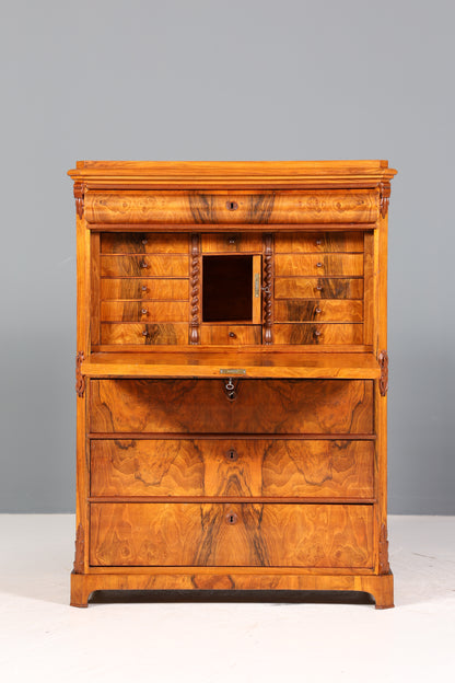 Traumhafter Louis Philippe Sekretär um 1880 Gründerzeit Antik Schrank Chiffoniere