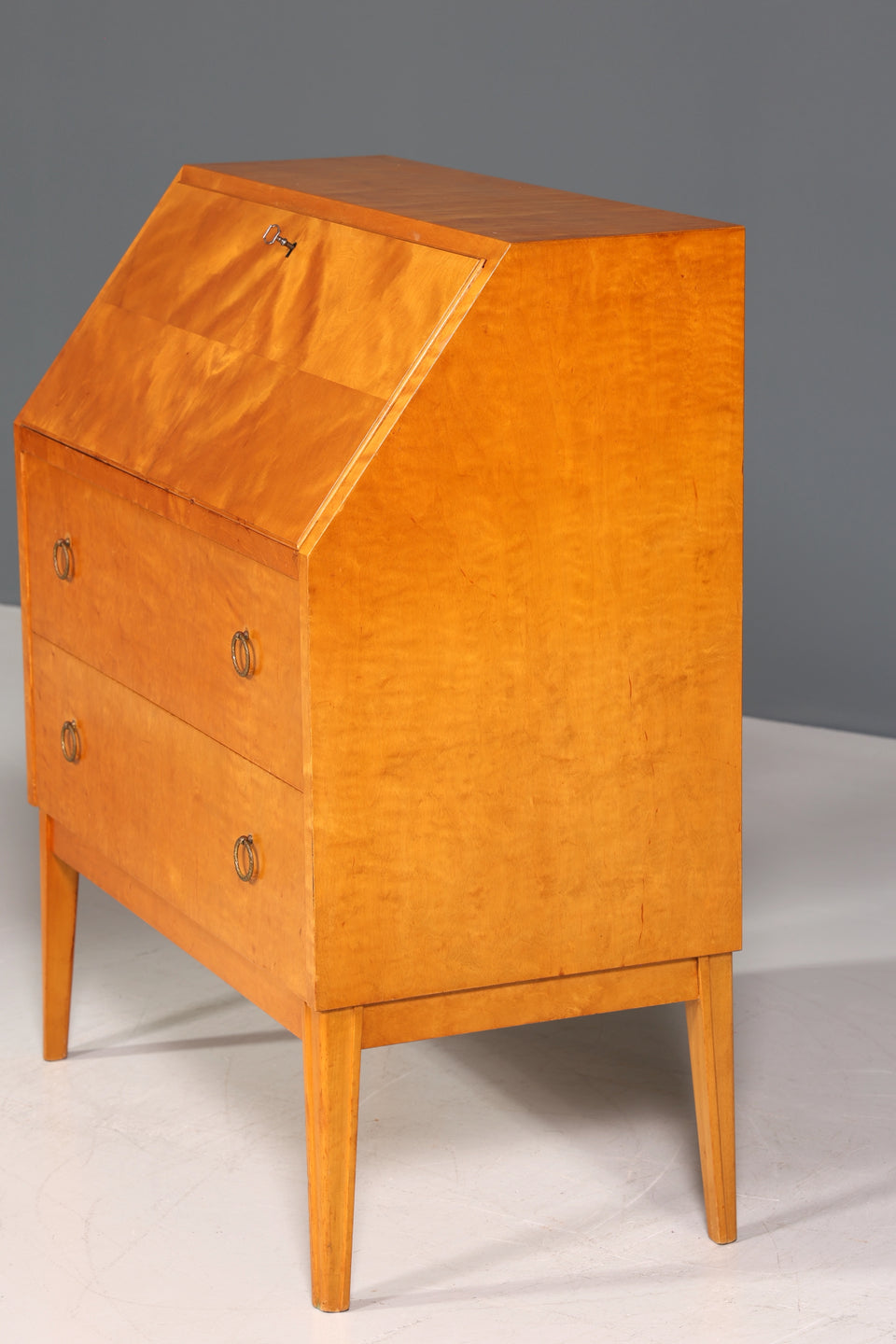 Stilvoller Sekretär im Biedermeier Stil um 1930 Schreibmöbel echt Holz Kommode