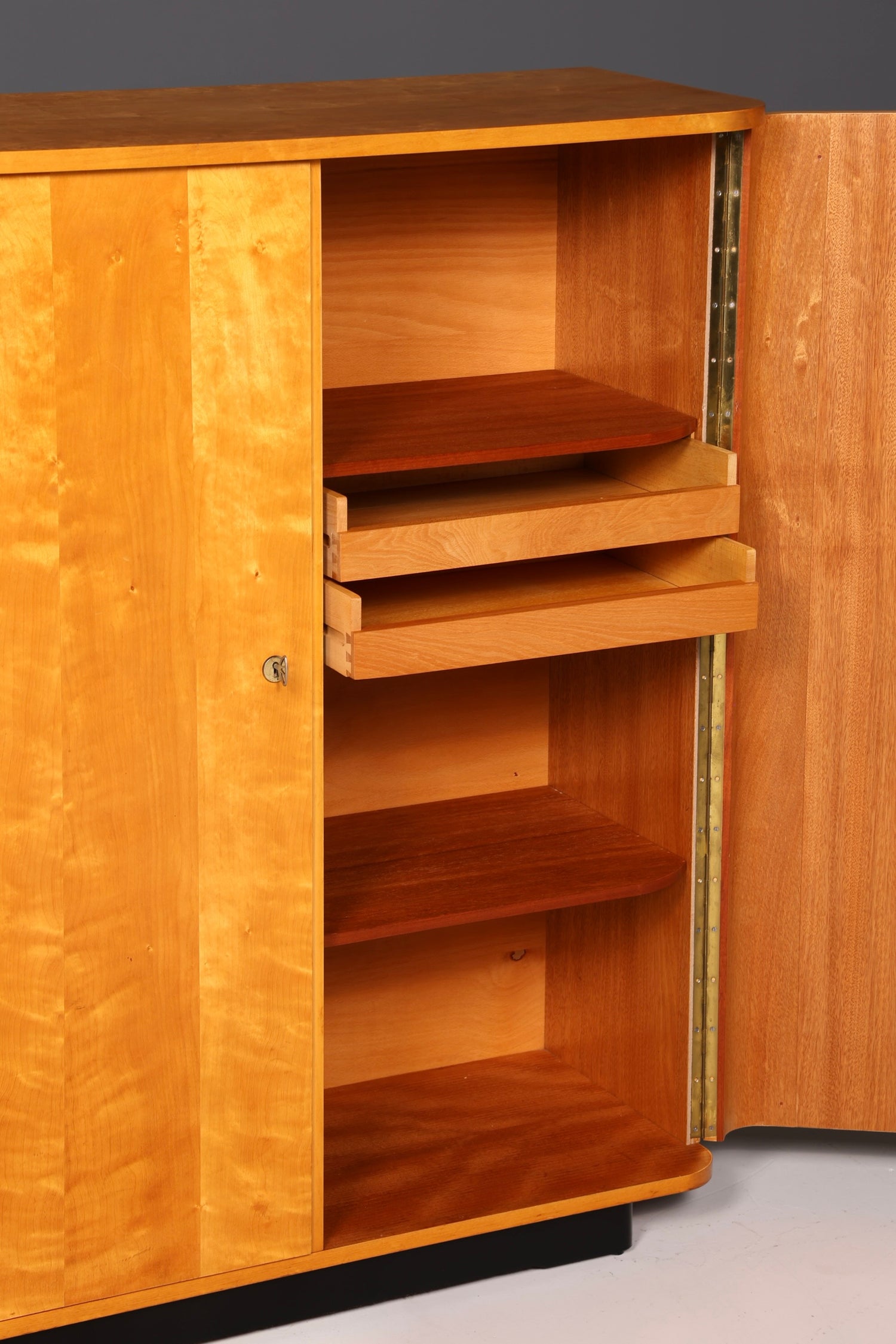 Beautiful mid-century cabinet from the 1960s, linen cabinet, filing cabinet, chest of drawers, vintage wood