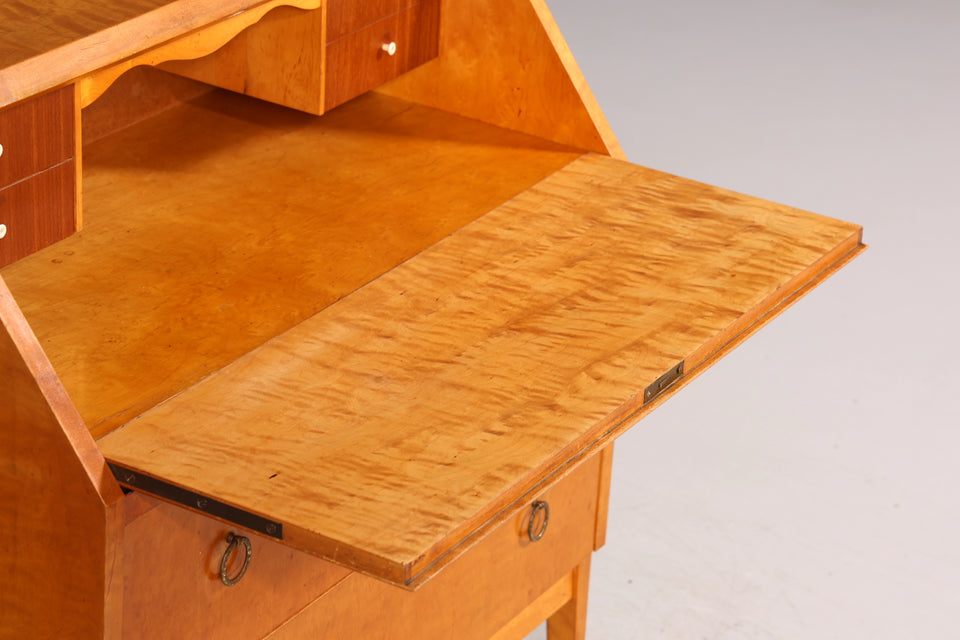 Stilvoller Sekretär im Biedermeier Stil um 1930 Schreibmöbel echt Holz Kommode