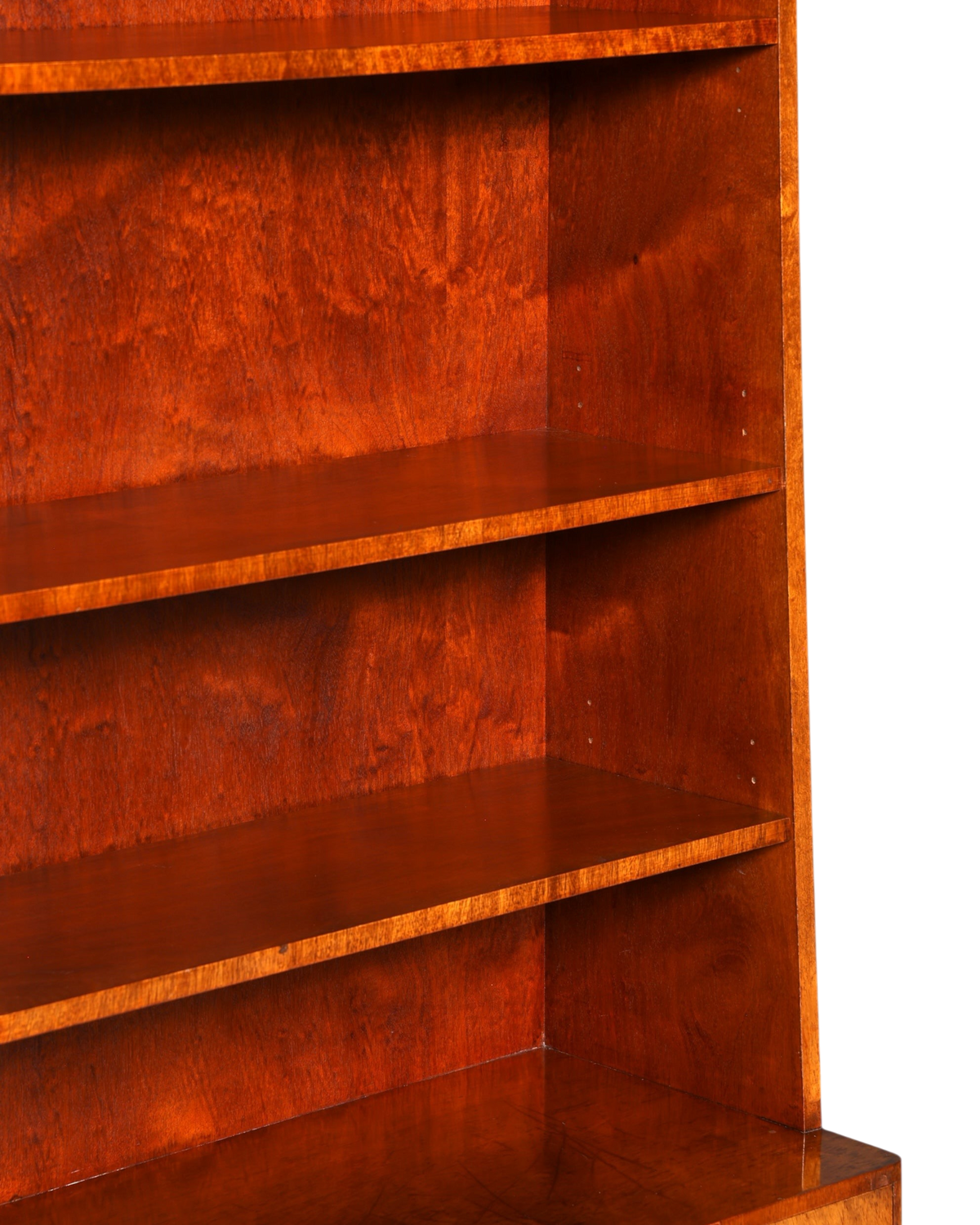 Hauptstadt Möblerei Mid Century Bücherregal aus Nussbaum mit höhenverstellbaren Regalböden im Vintage Design