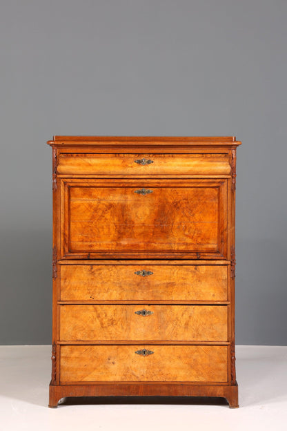 Stilvoller Jugendstil Sekretär Biedermeier Vertiko Antik Kommode um 1890 Schreibkommode